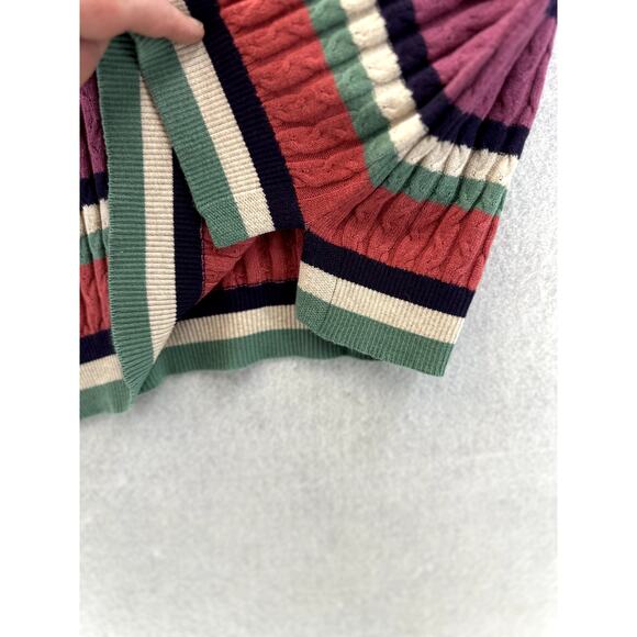 Soft Surroundings Isidor Sweater Medium Cable Knit Striped Super Soft Casual - Picture 7 of 8